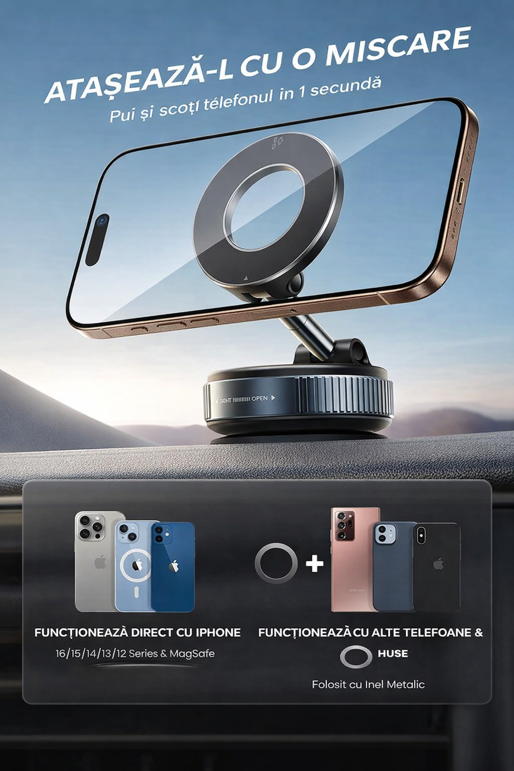 Suport Magnetic de Telefon